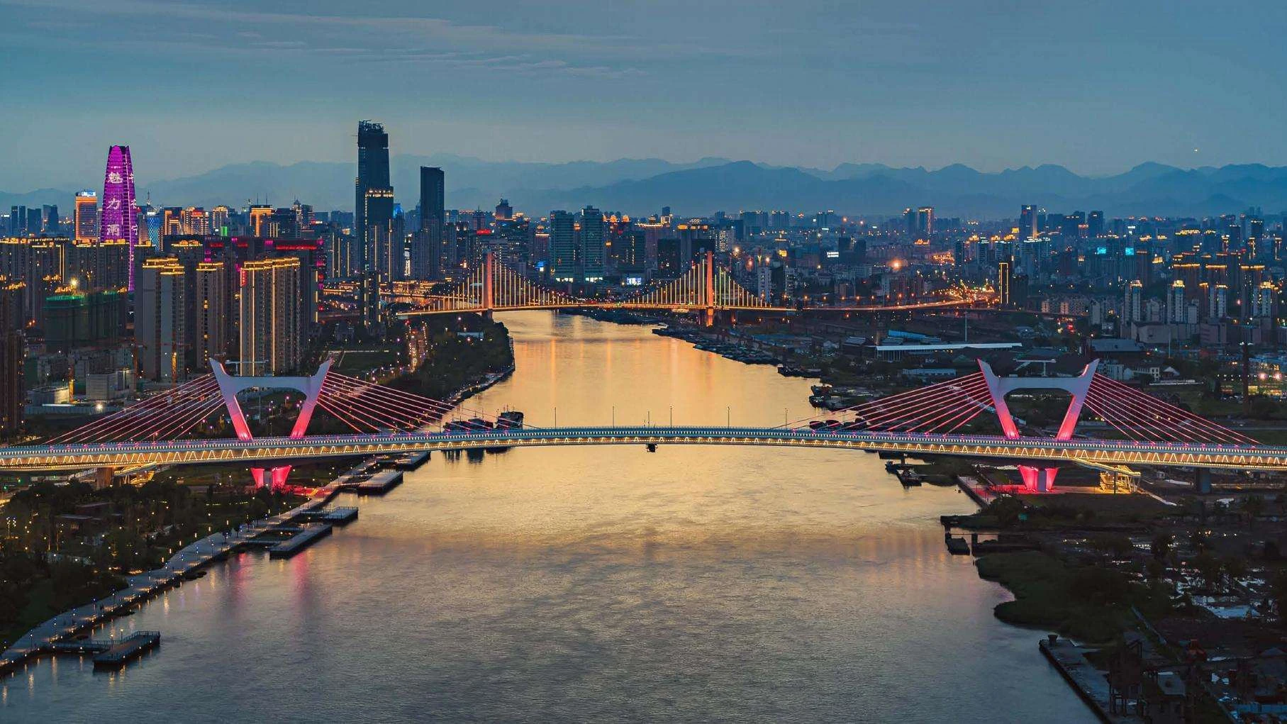 中兴大桥夜景 / Zhongxing Bridge at night